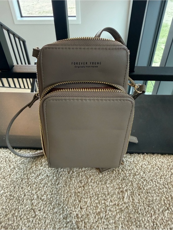 Forever Young Handbags - FOREVER YOUNG Taupe Crossbody Bag